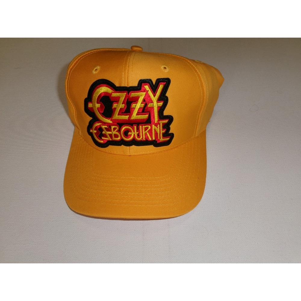 OZZY OSBOURNE YELLOW 90S SNAPBACK HAT CAP VINTAGE M3